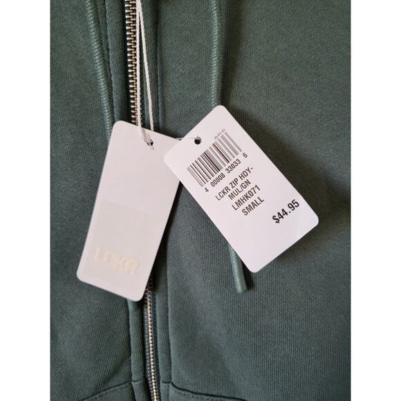 Men's LCKR Long Sleeve Full Zip Hooded Jacket, Size Small- Green - Picture 5 of 5